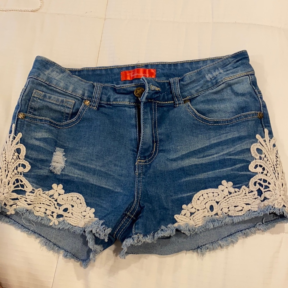 Denim shorts